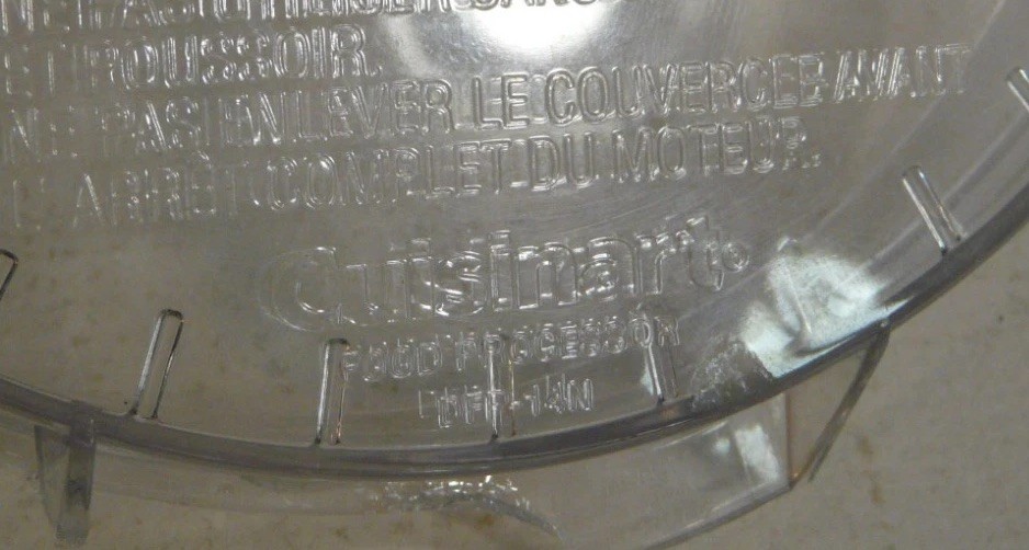 Cuisinart Custom 14 Cup Food Processor DFP-14BCN Working Bowl Lid Replacement