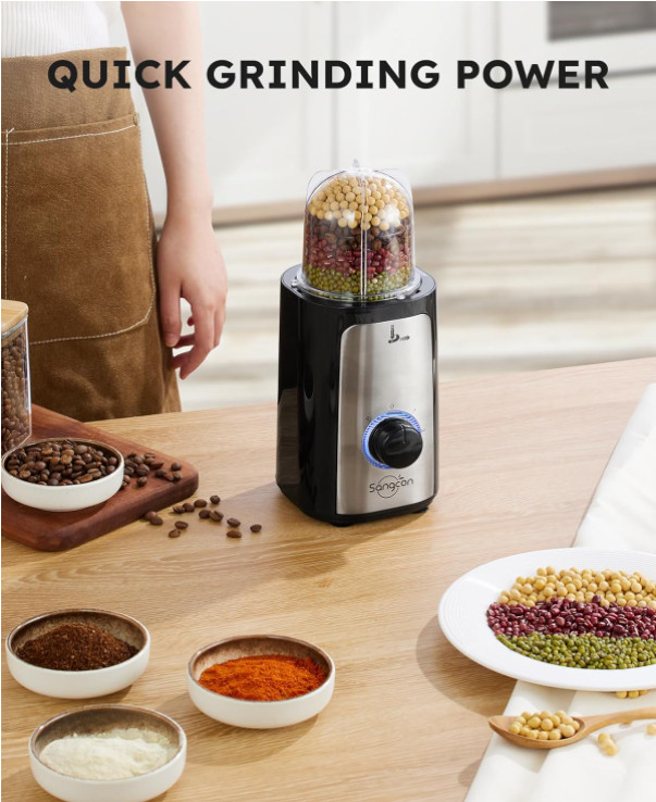 5 in 1 Food Processor and Blender Combo for Kitchen, 350W High Speed Blenders