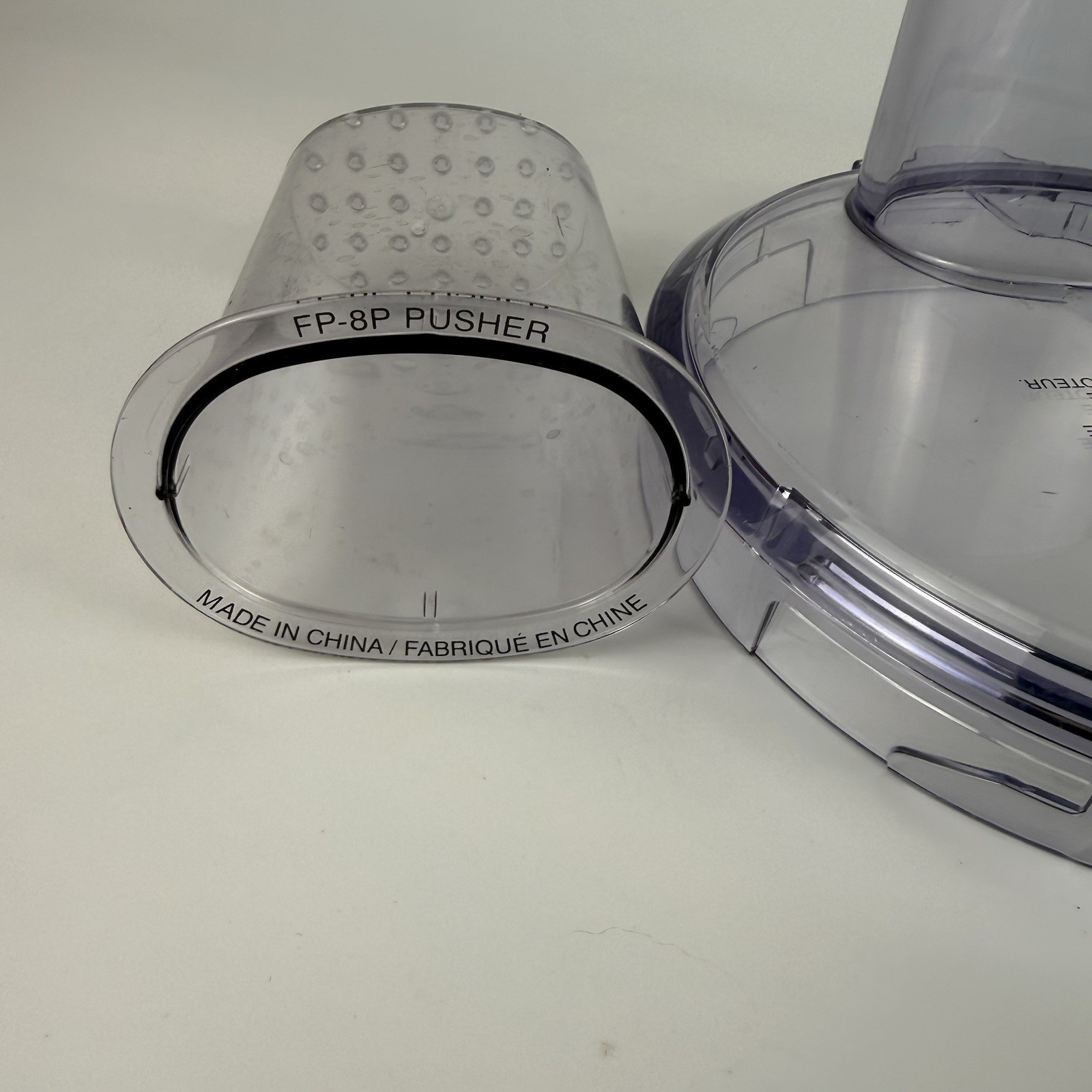 Cuisinart Food Processor FP-8WBC Work Bowl Cover Lid & FP-8P Pusher Replacements