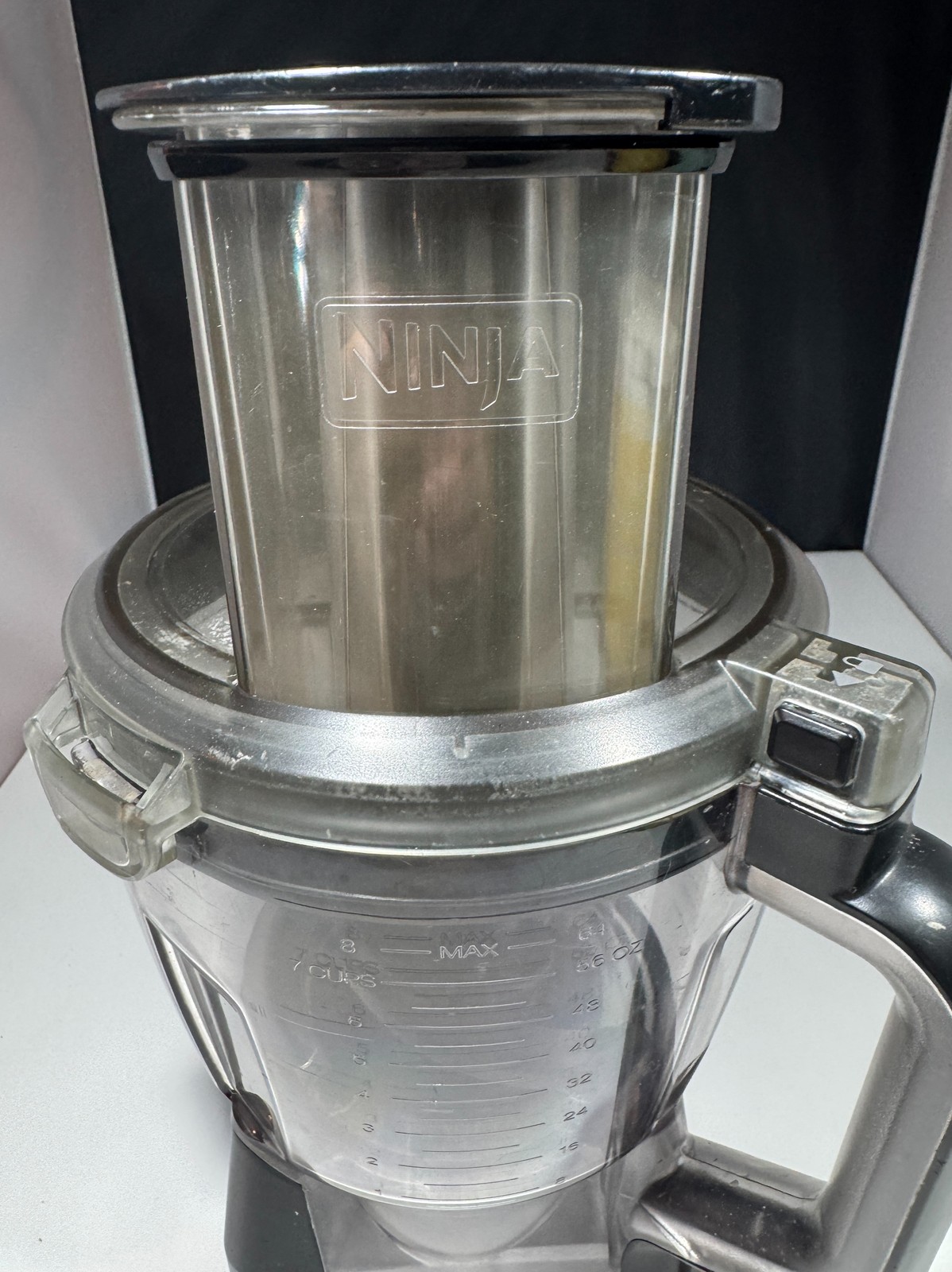Ninja Food Processor Bowl Lid & Blade Set 56oz 7-Cup Black Clear Chopper Parts