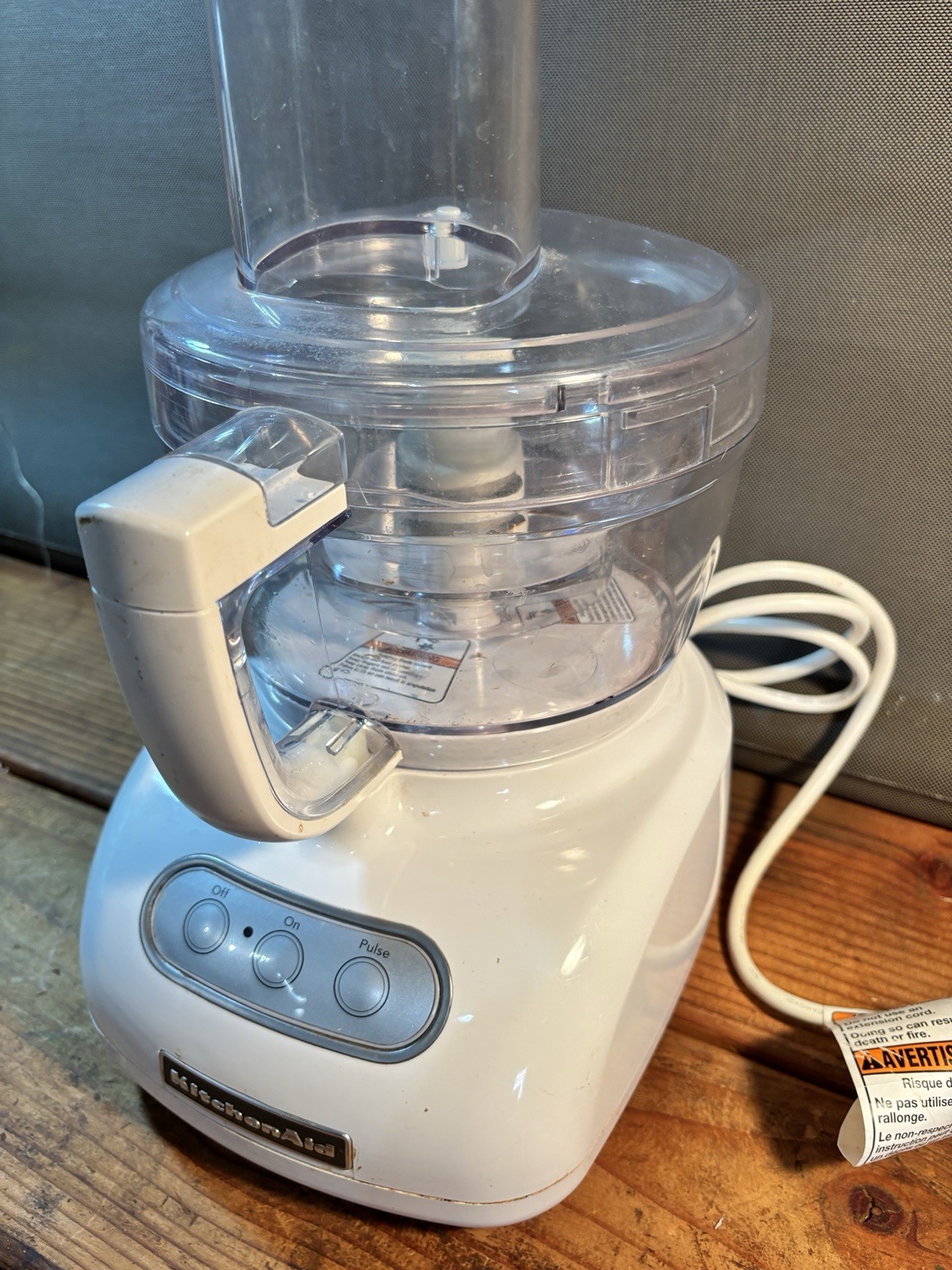Kitchen Aid 9-Cup Food Processor Model KFP740QWH1