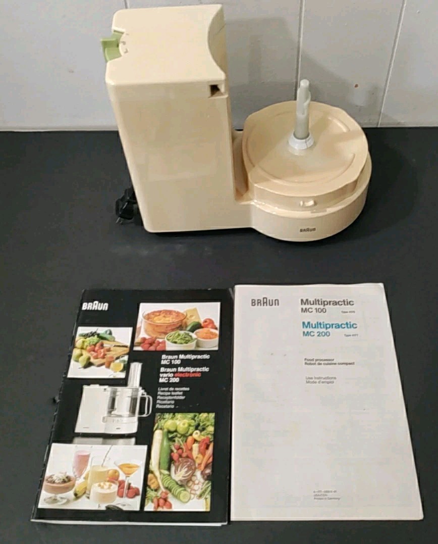 Braun 4176 Food Processor power Base And Instructions Only (Tested)
