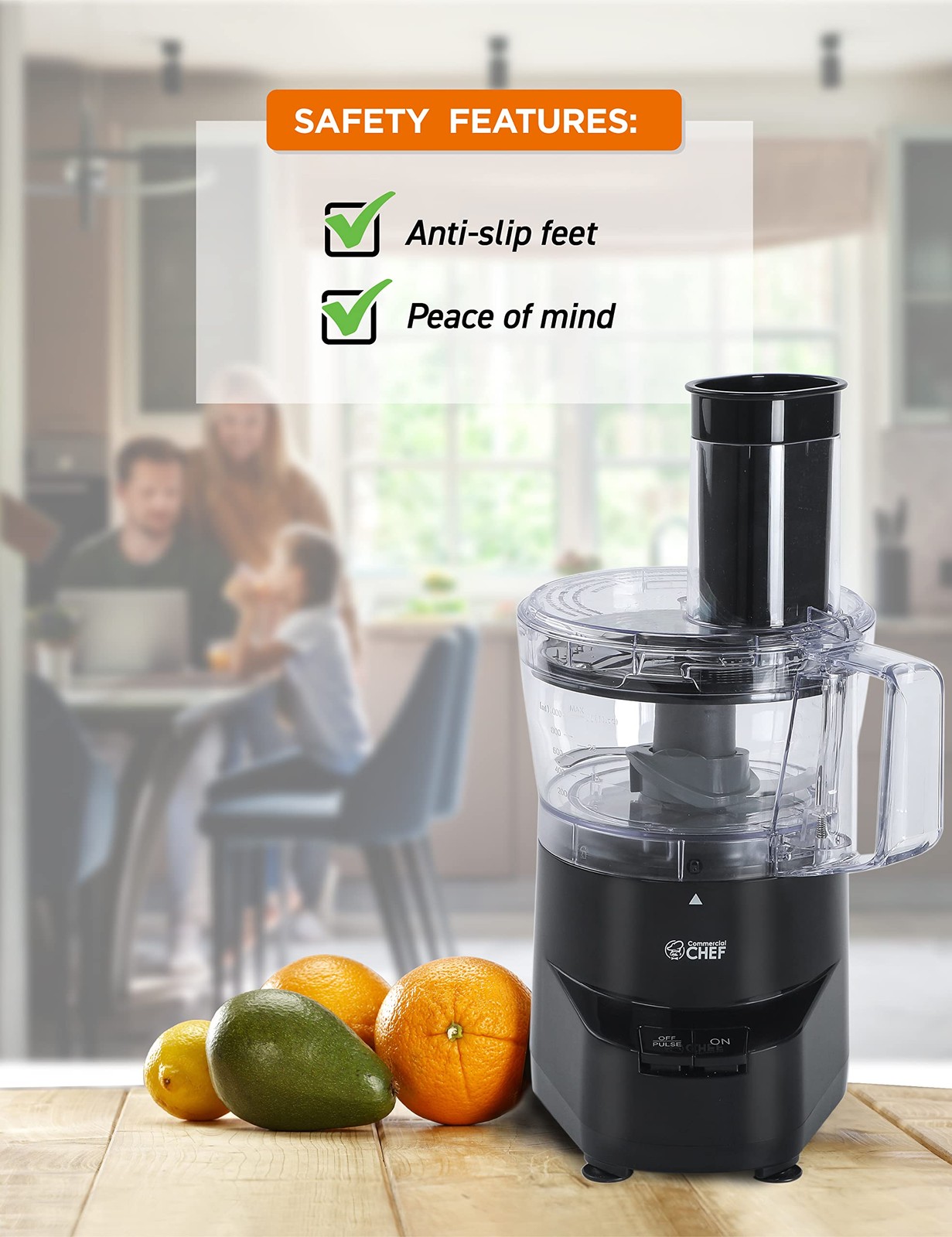Commercial CHEF CHFP4MB 4-Cup Food Processor