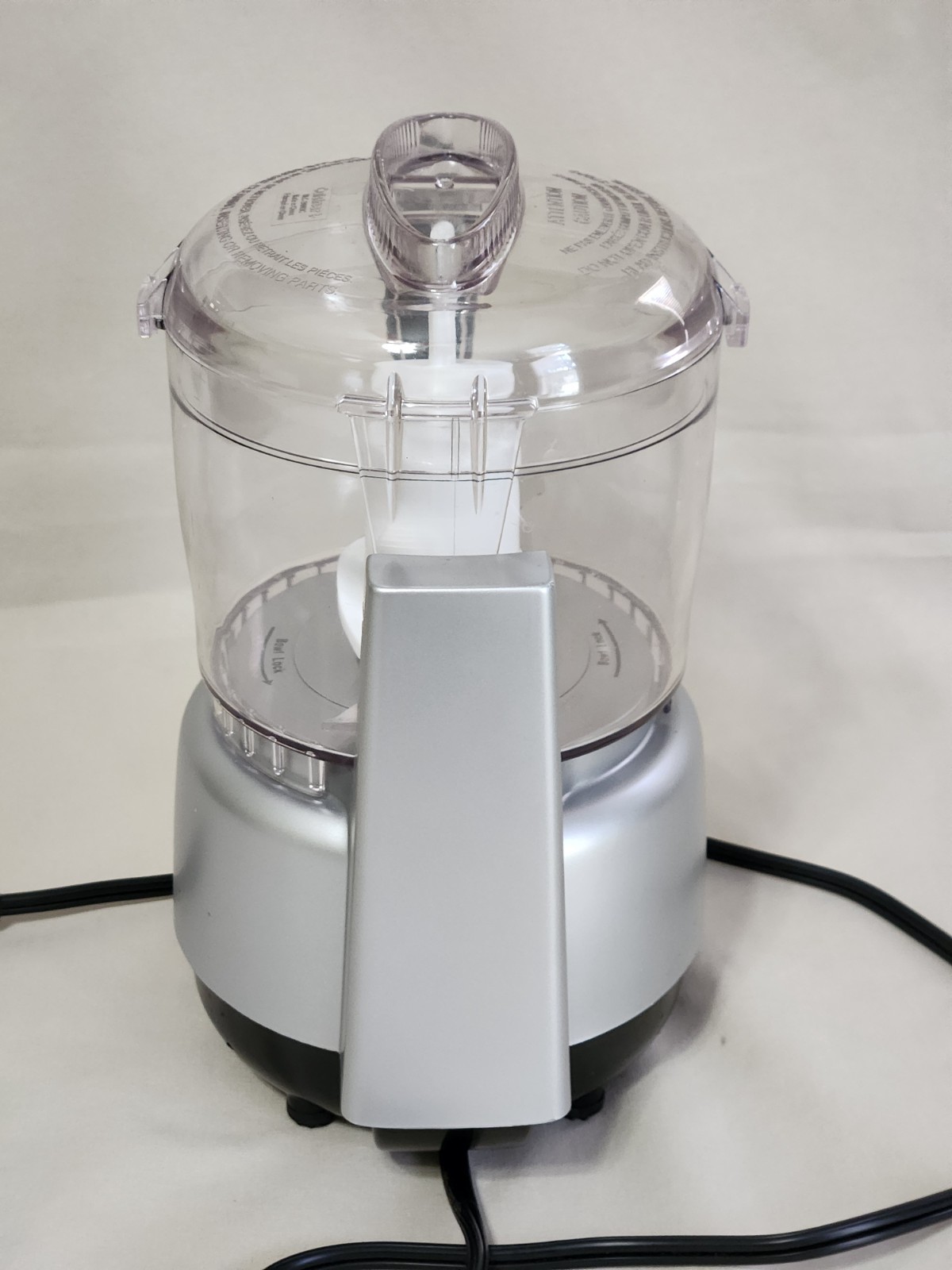 Cuisinart DLC-2A Mini-Prep Plus 4-Cup Food Chopper – Silver – Tested, Runs – EUC