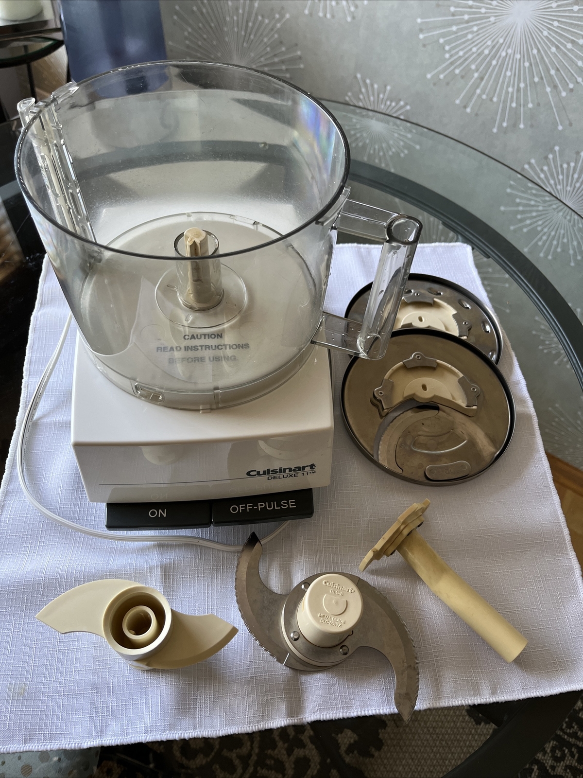 Cuisinart DELUXE 11 Cup Electric Food Processor – 5 Blades Included