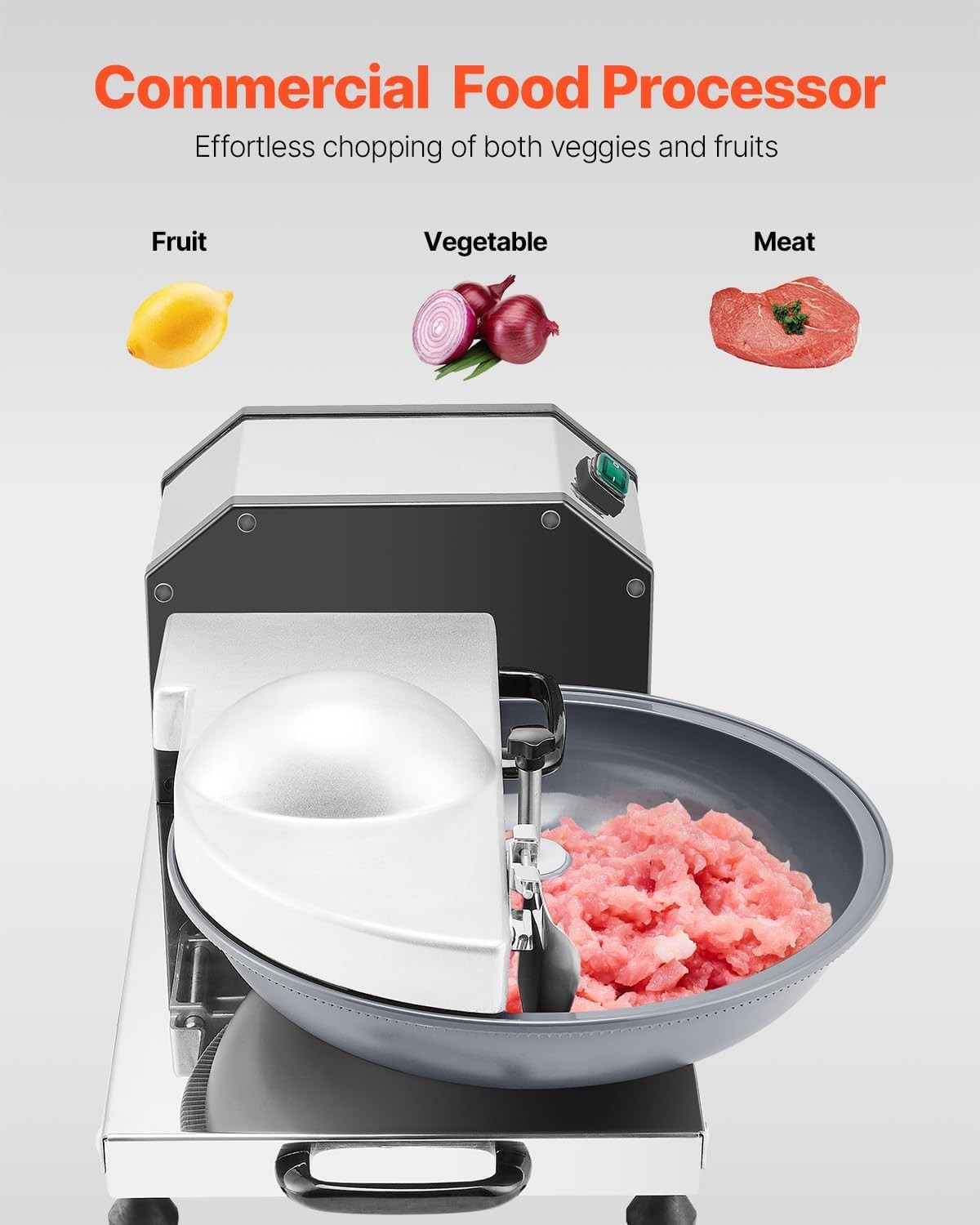 Multifunctional Vegetable Chopper VEVOR 3000RPM Food Grade Steel