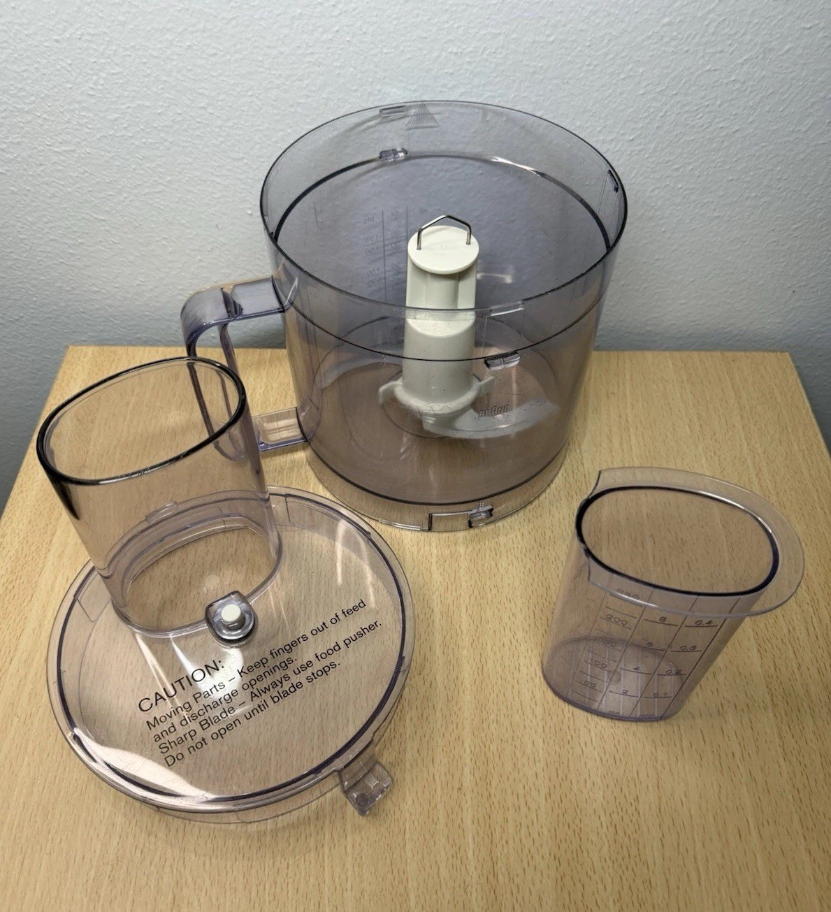 Braun Multipractic Food Processor Type 4262 Germany w/Accessories Tested