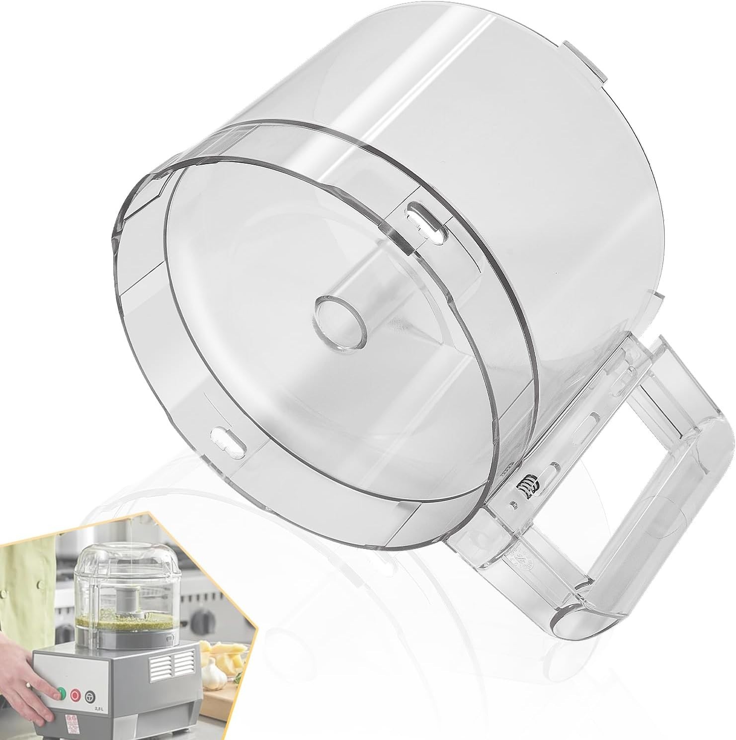 3QT Clear Bowl 112203 Replacement for Robot Coupe R2 R2B R2N Food Processor
