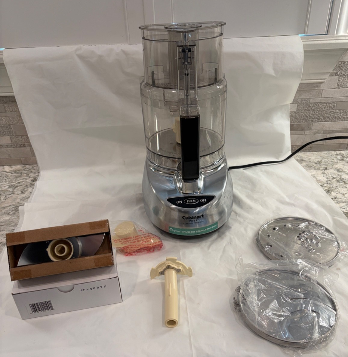 Cuisinart Prep 9 Cup Food Processor Brushed Stainless Finish DLC-2009CHB