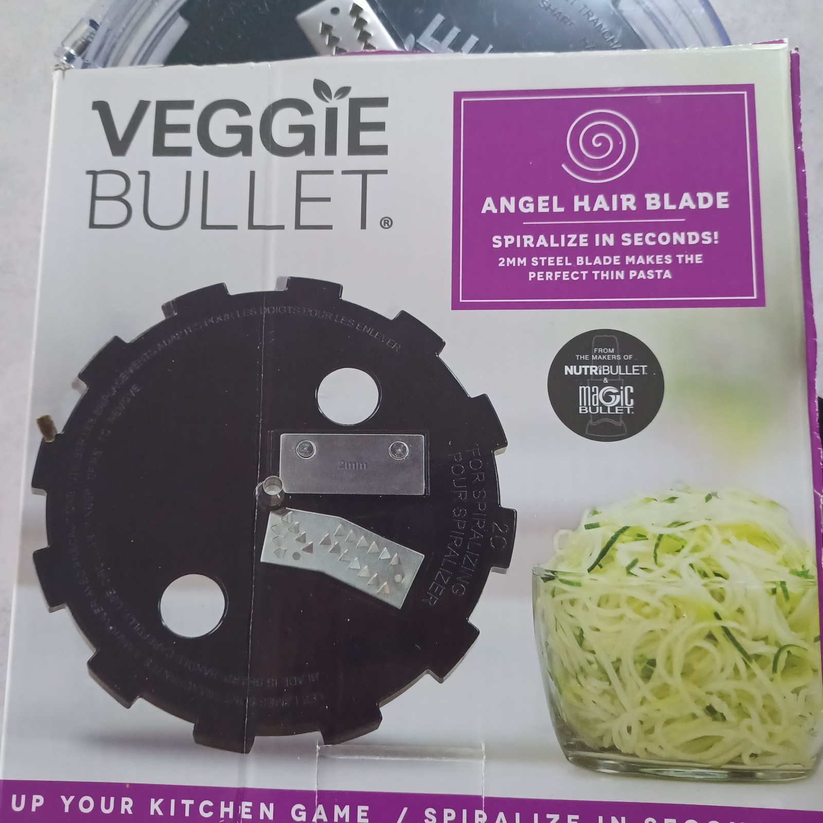 Veggie Bullet VB-101 / VB-102 Replacement Blade Set LOT Spiralizer Slicer Shred