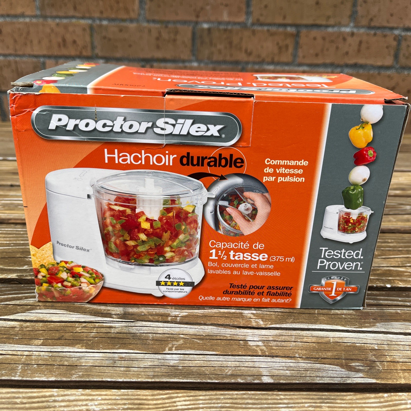 Proctor Silex Durable Food Processor 1.5 Cup New In Box Model #72500RY White