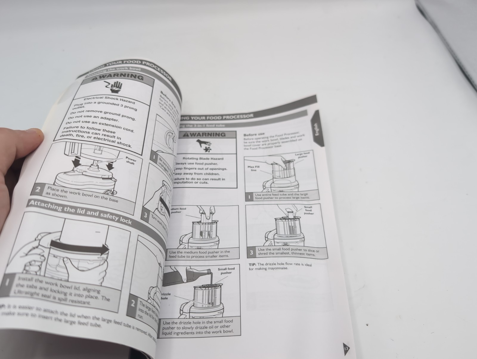 KitchenAid ProLine Food Processor Manual Only 16 Cup KFP1642