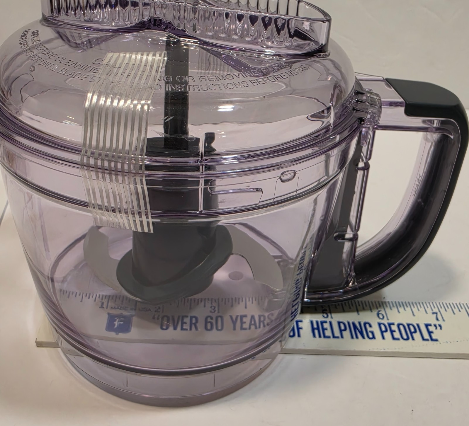 Cuisinart Food Processor Chopper 4-cup Bowl Lid Blade Only ECH-4 Series