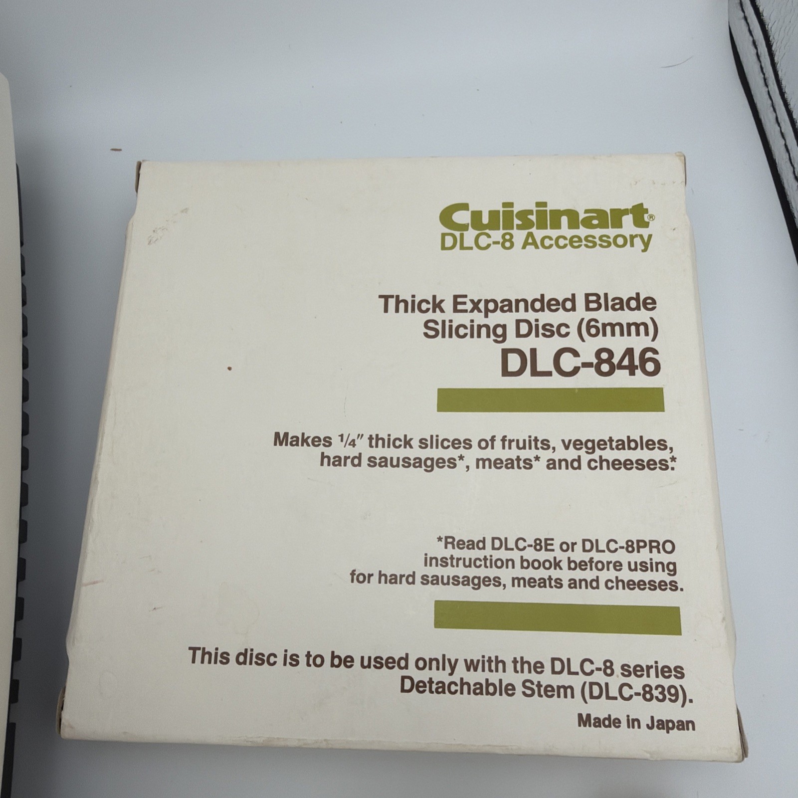 CUISINART DLC-8 Food Processor Complete With Accessories Base Made In Japan Used