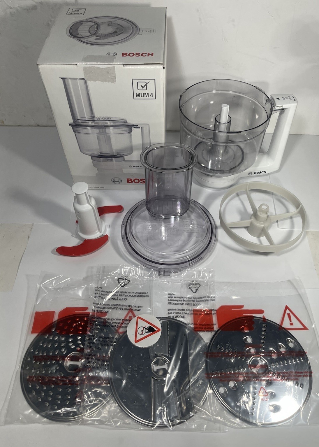 Food Processor Attachment For Bosch Universal Compact Mixers MUZ4MM3