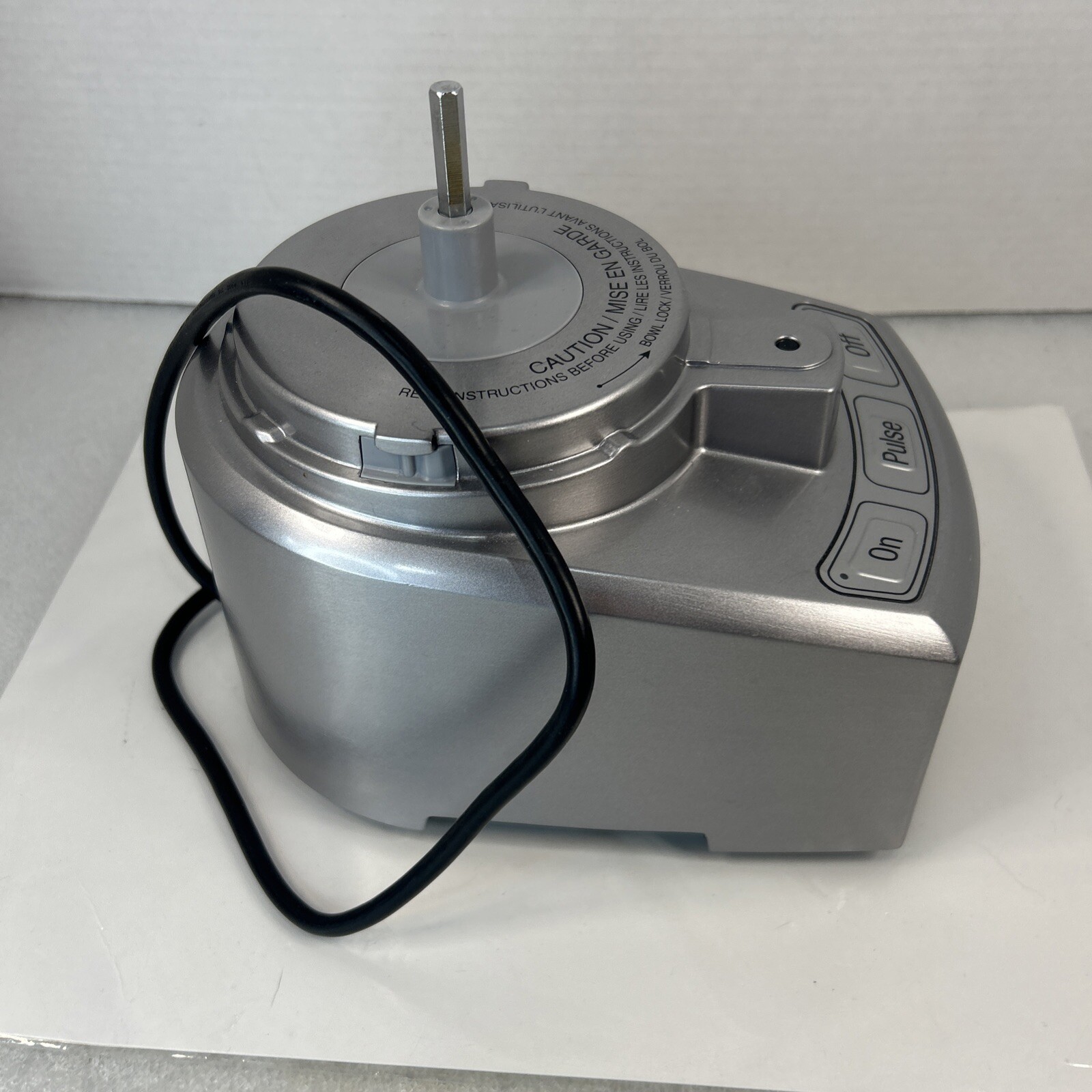 Cuisinart MFP-108 Elite Series Motor Base Only Replacement Part Silver Tested