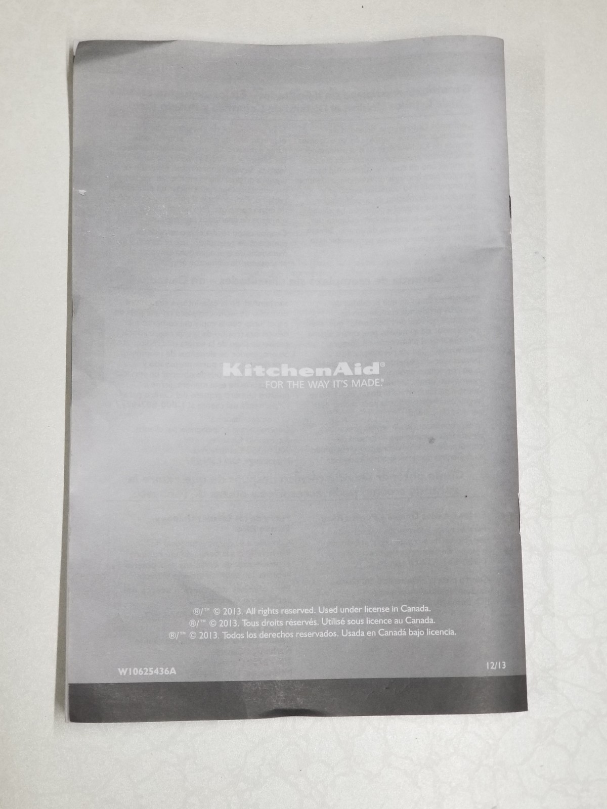 Kitchenaid food Processor KFP0933 Instructions Manual