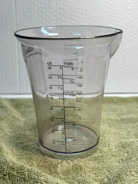 Cuisinart Mixing Cup 16 oz 500 ml 2 Cup Plastic Measuring Cup Replacement