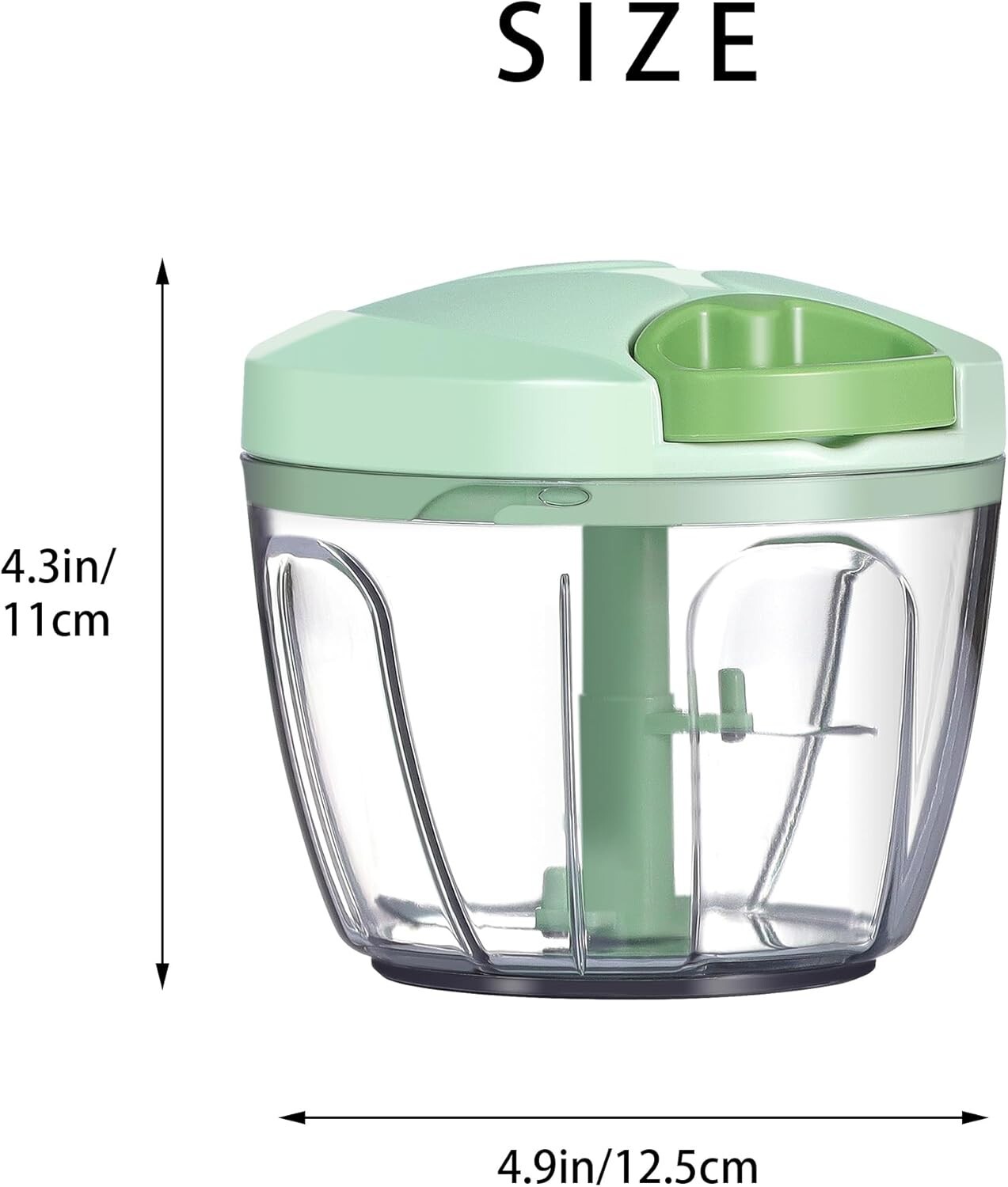 Effortless 650ml Vegetable Chopper & Garlic Mincer – Perfect for any Kitchen