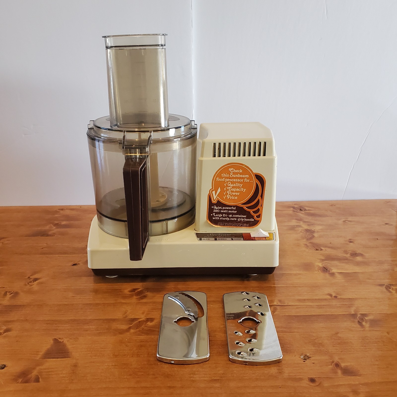 Vintage Sunbeam 1456 Mixmaster 2.5 QT Food Cooking Processor