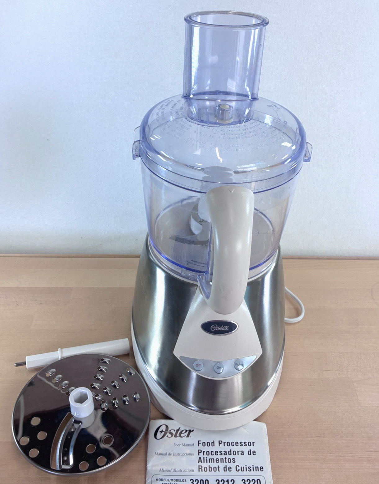 Oster Food Processor Model 3200 Full Size Electric 2-Speed Made In USA 120V