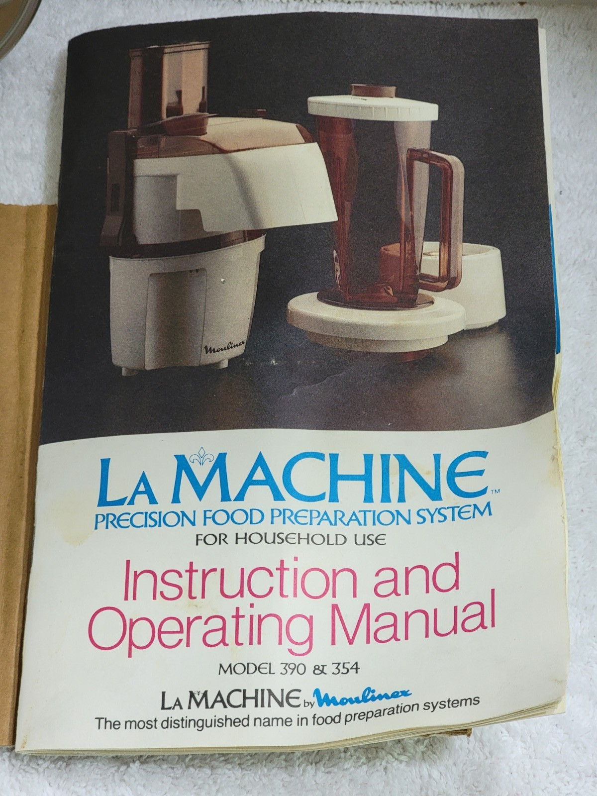Moulinex La Machine Disk Blades for Slicing Shredding Model 390 & 354 + Inst