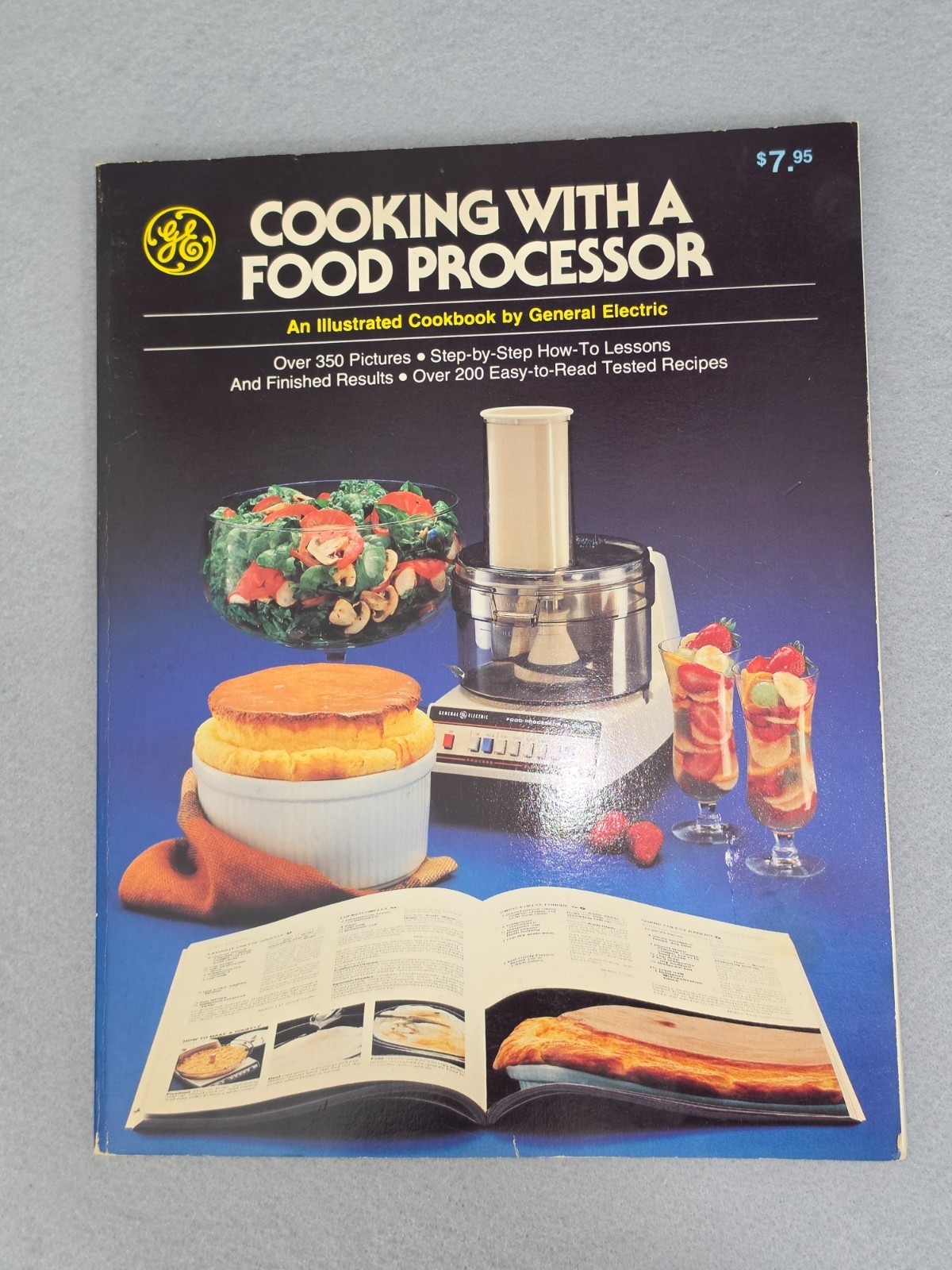Vintage GE Food Processor Blender Combo Pristine 1980 Timepiece Lot STN Box