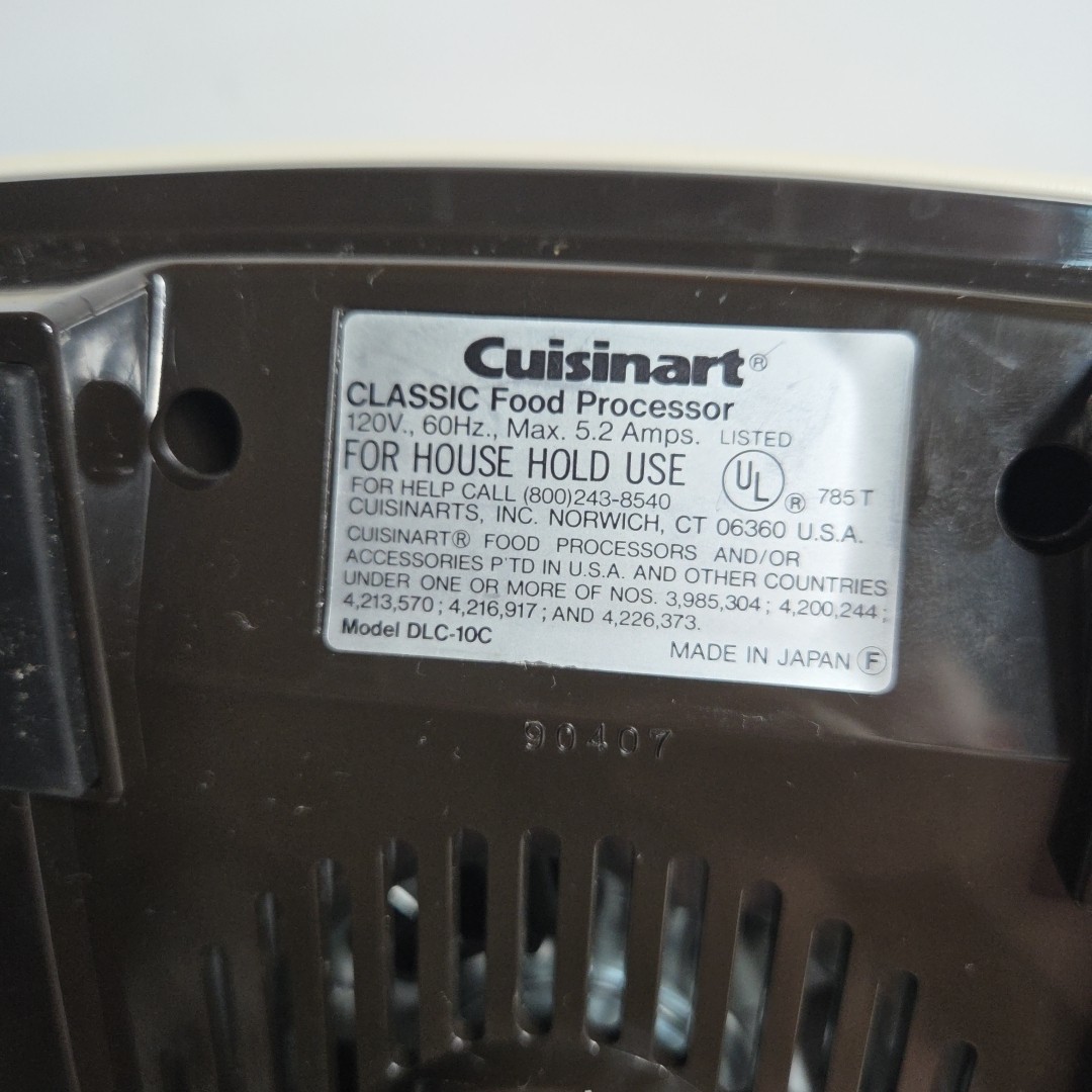 Cuisinart Classic Food Processor DLC-10 Replacement Motor Base Only VTG Tested