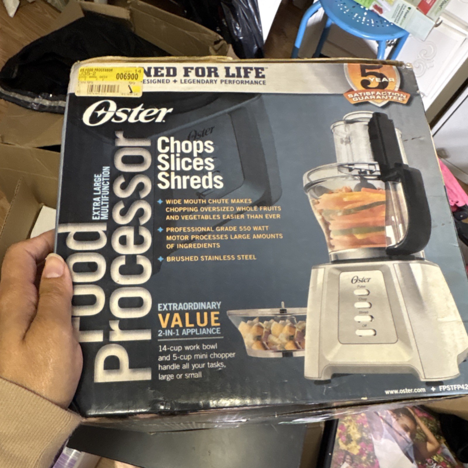 Oster Extra Large Food Processor 14 Cup Stainless Steel FPSTFP4250