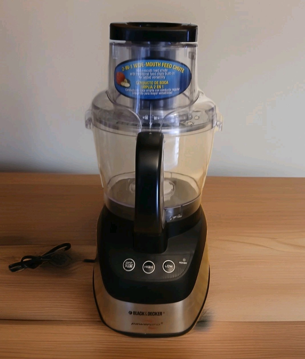 BLACK+DECKER Power Pro Wide-Mouth Food Processor, Black, FP1550S- Tested