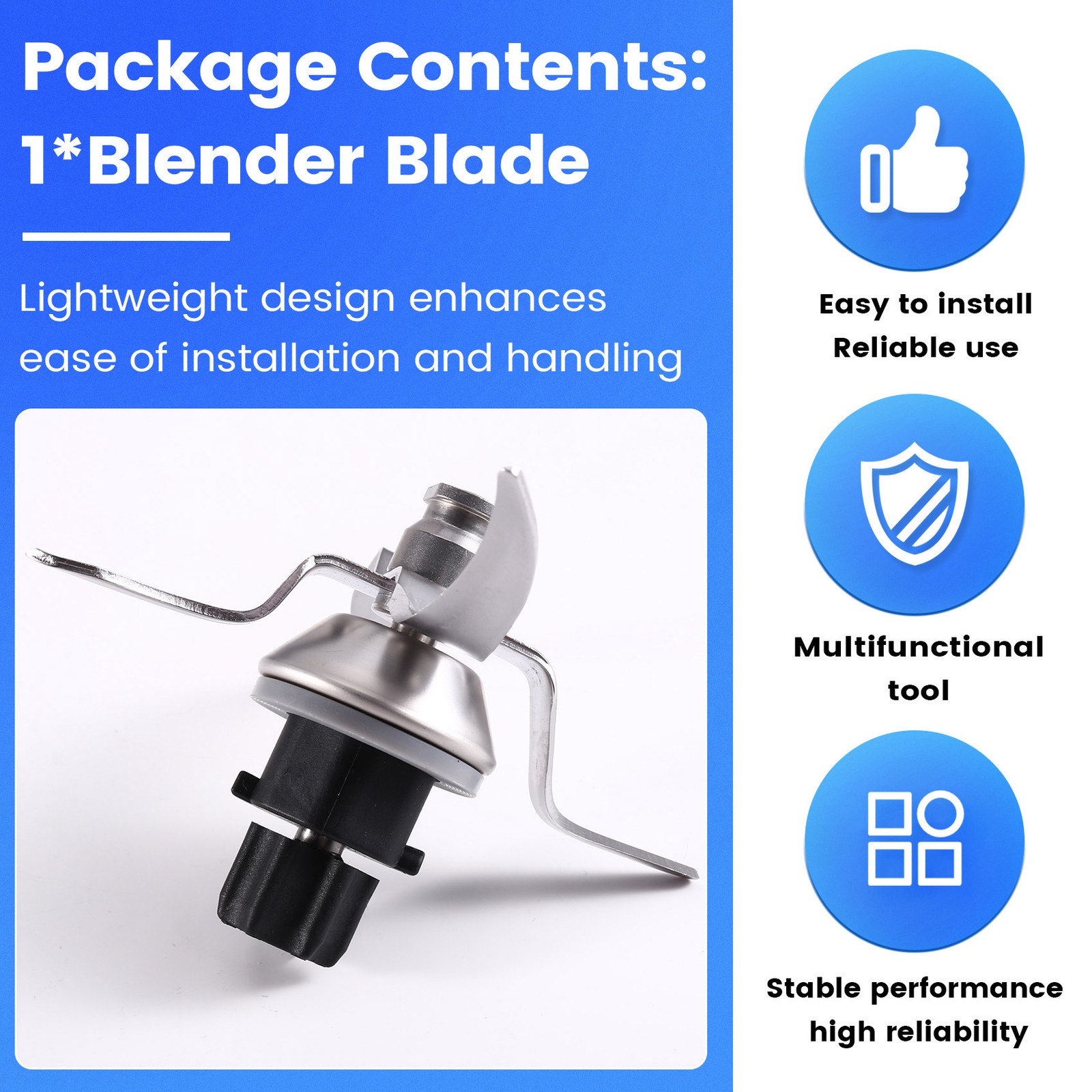 Blender Blade for Vorwerk TM31 Replacement Mixed Knife A2M77517