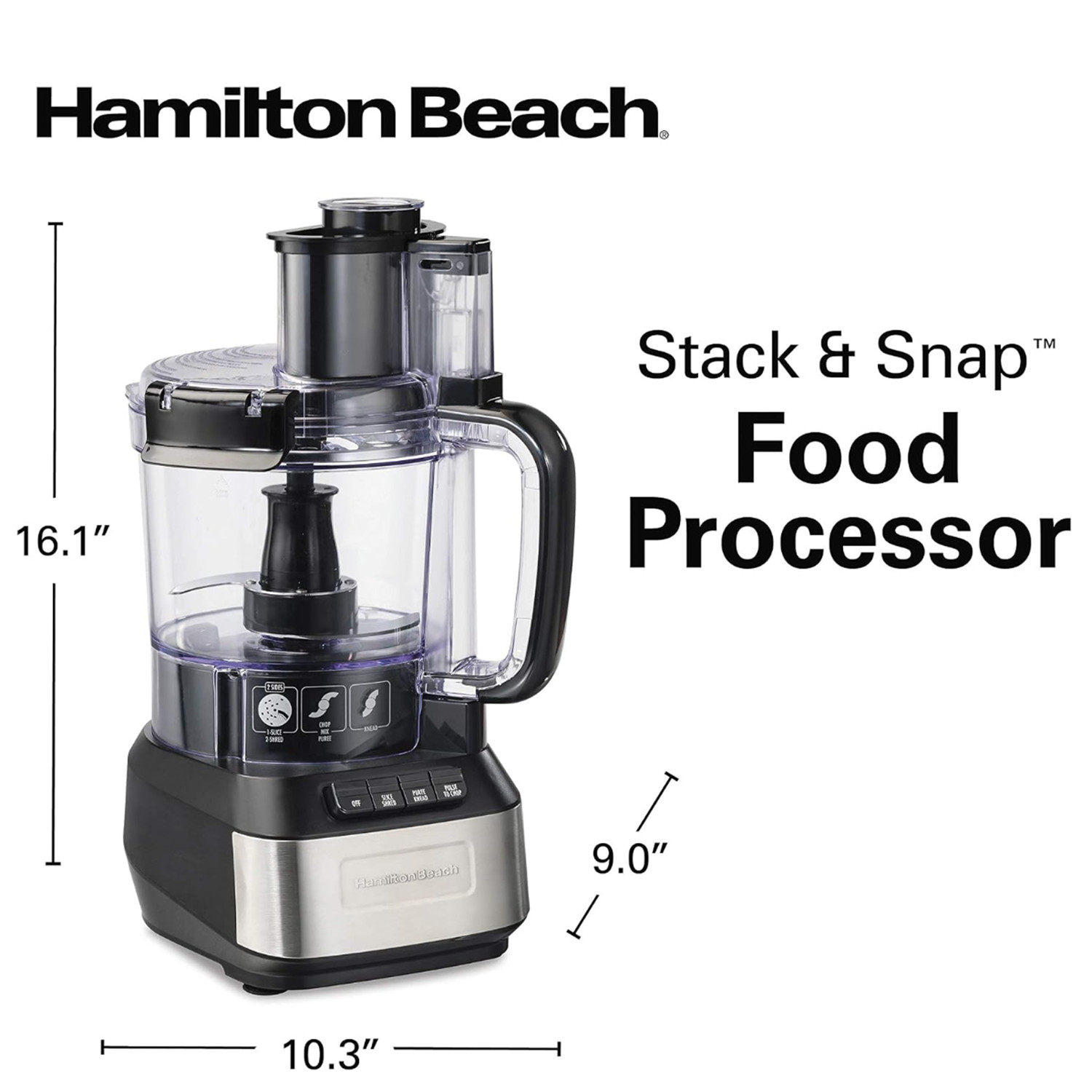 Hamilton Beach 12 Cup Stack and Snap Food Processor – R70727