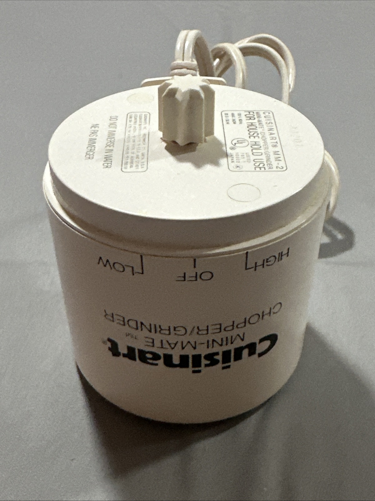 Cuisinart Mini-Mate Plus Chopper Grinder MM 2M 2MCBase/Motor Only Replacement