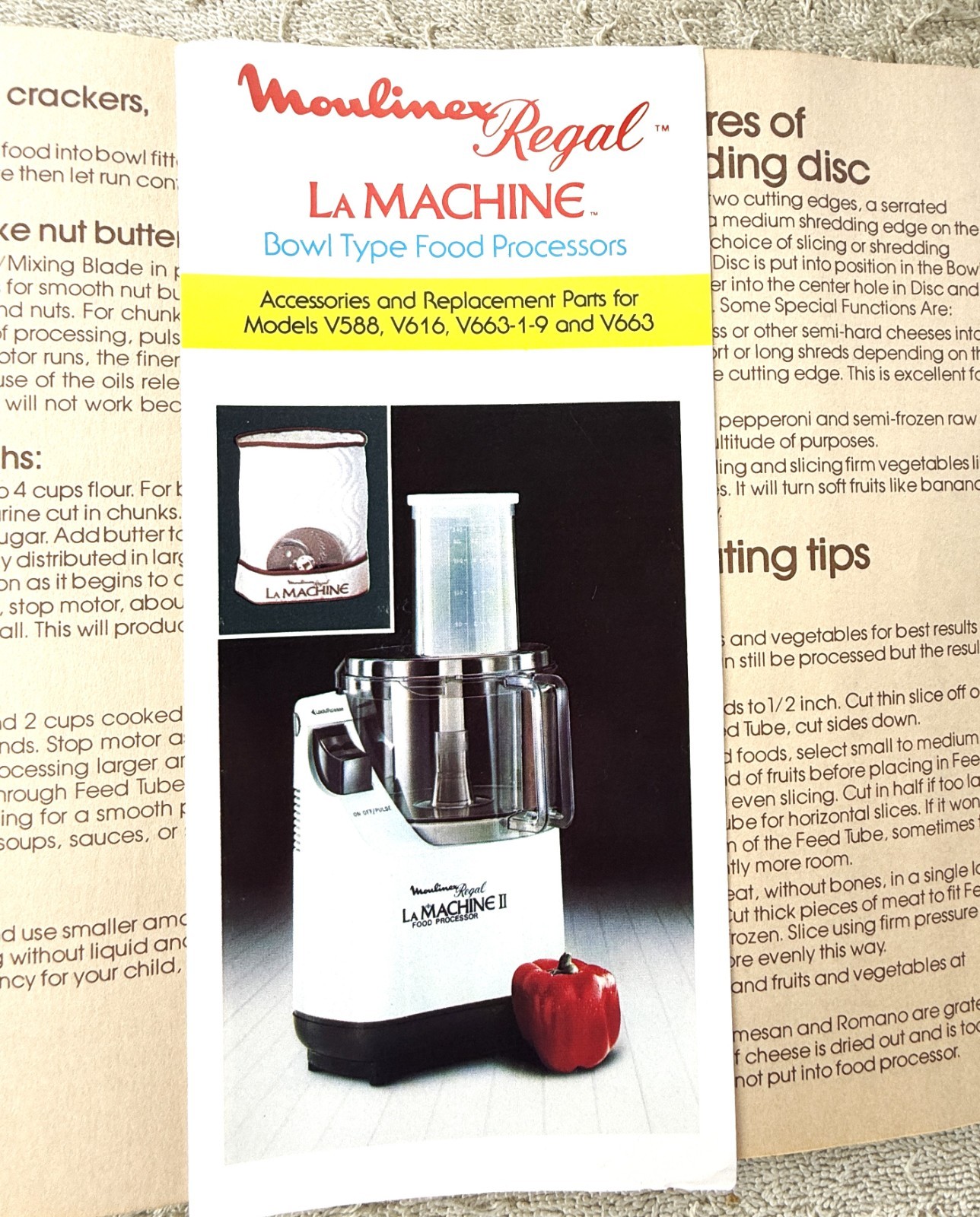 VINTAGE REGAL LA MACHINE II FOOD PROCESSOR MODEL LM 2 – AS PICTURED