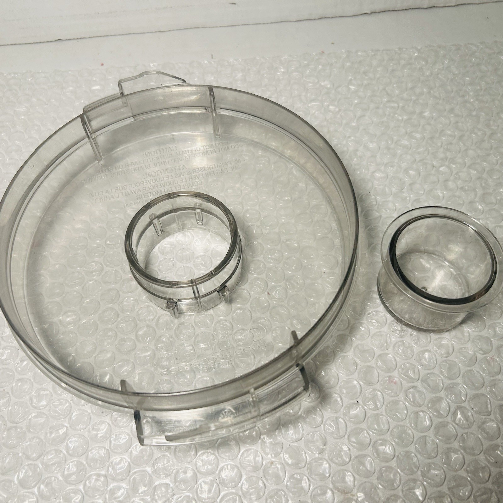 CUISINART Food Processor * Lid & Center Cap DLC-116GTX for work bowl FP 631AGTX