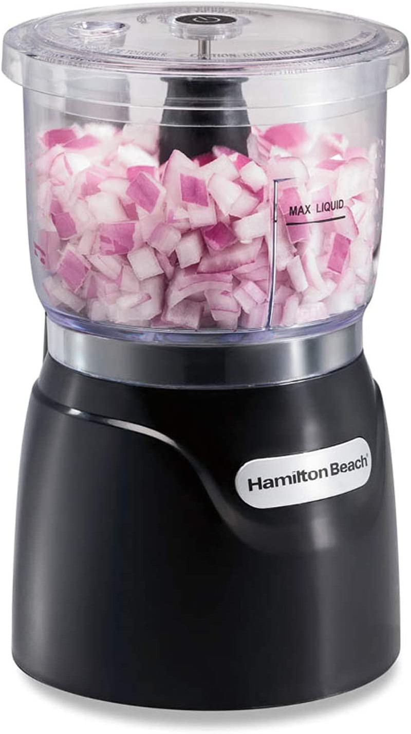 Hamilton Beach 3-Cup Mini Food Processor 350W Vegetable Chopper Dicing Black
