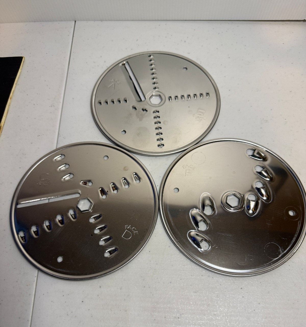 LA MACHINE MOULINEX 354 390 Food Processor Parts Disc Cutting Blades A B C D F