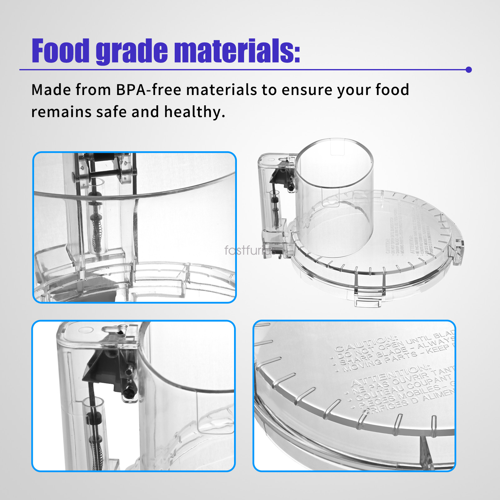 DFP-14NWBCT1 Food Processor Work Bowl Cover Fits Cuisinart for DLC-005AGTXT1