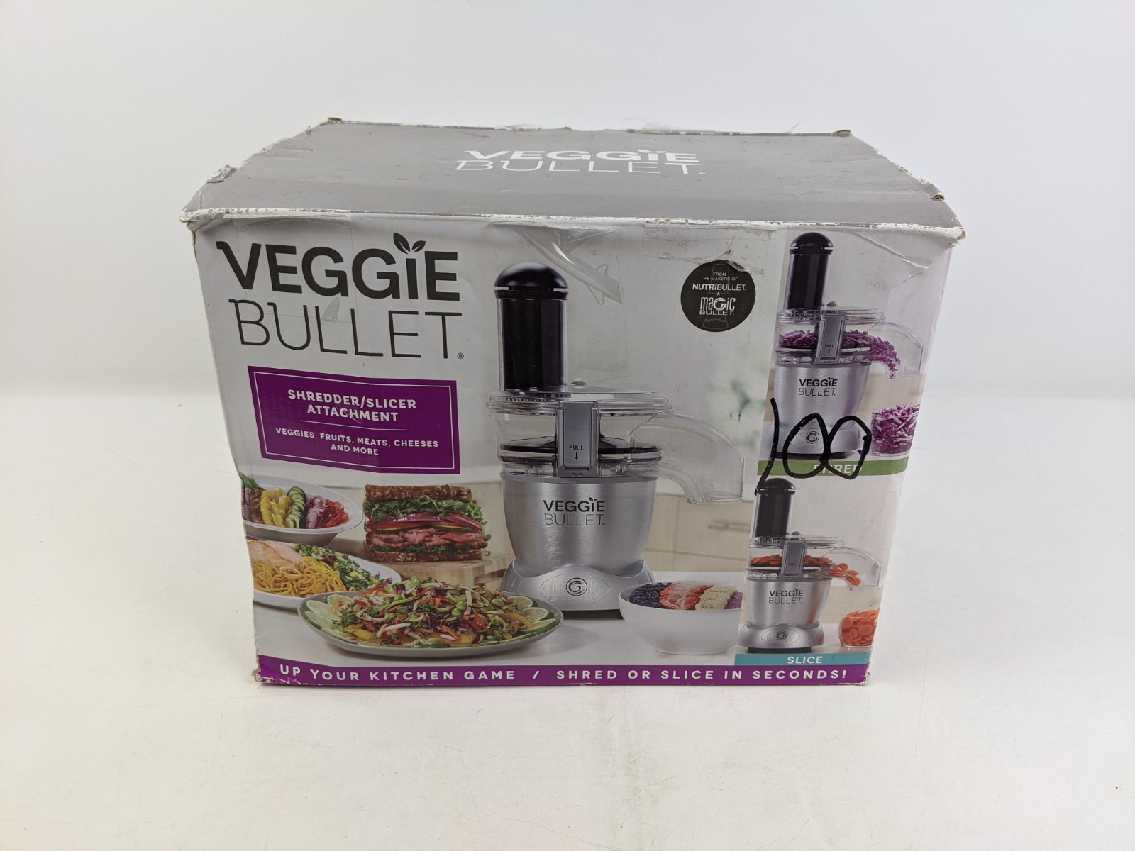 Veggie Bullet 6 Piece Shredder Slicer Attachment NO BLENDER