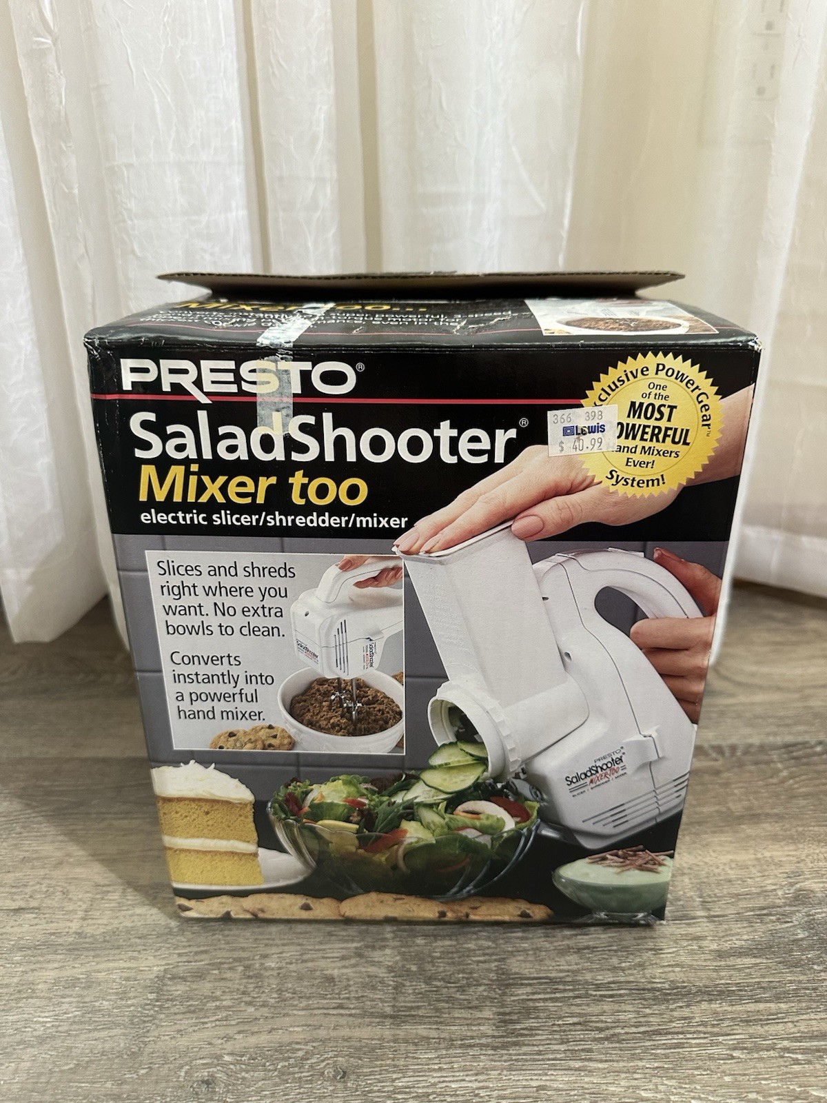 Presto Salad Shooter & Mixer Too 02980 Electric Slicer Shredder & Mixer