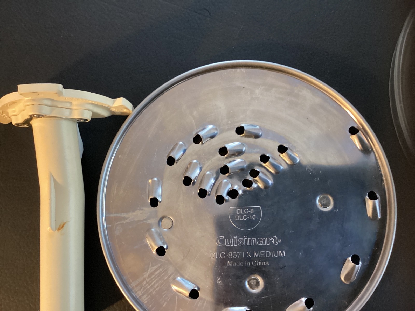 Cuisinart Discs DCL 8 and DCL 10 parts; lid, stem and three cutting disks