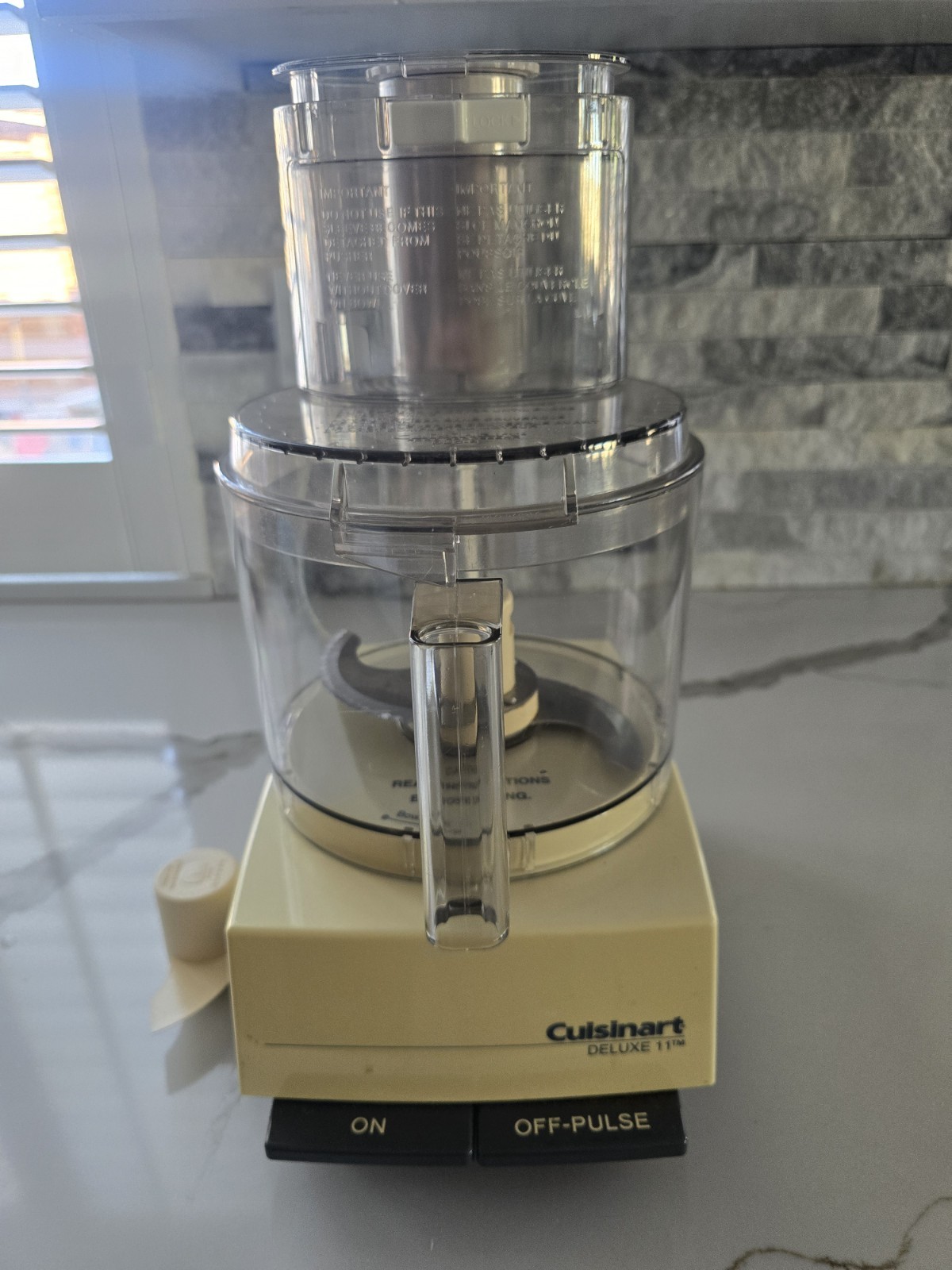 Cuisinart Deluxe 11 Cup Food Processor & Accessories Tested Works