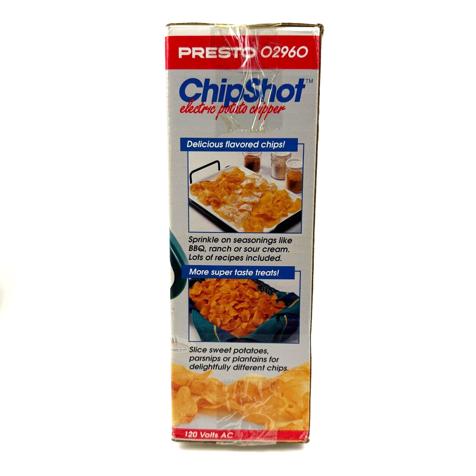 Presto Chip Shot Electric Potato Chipper Slicer Lite No Fat Chip Maker VTG 94