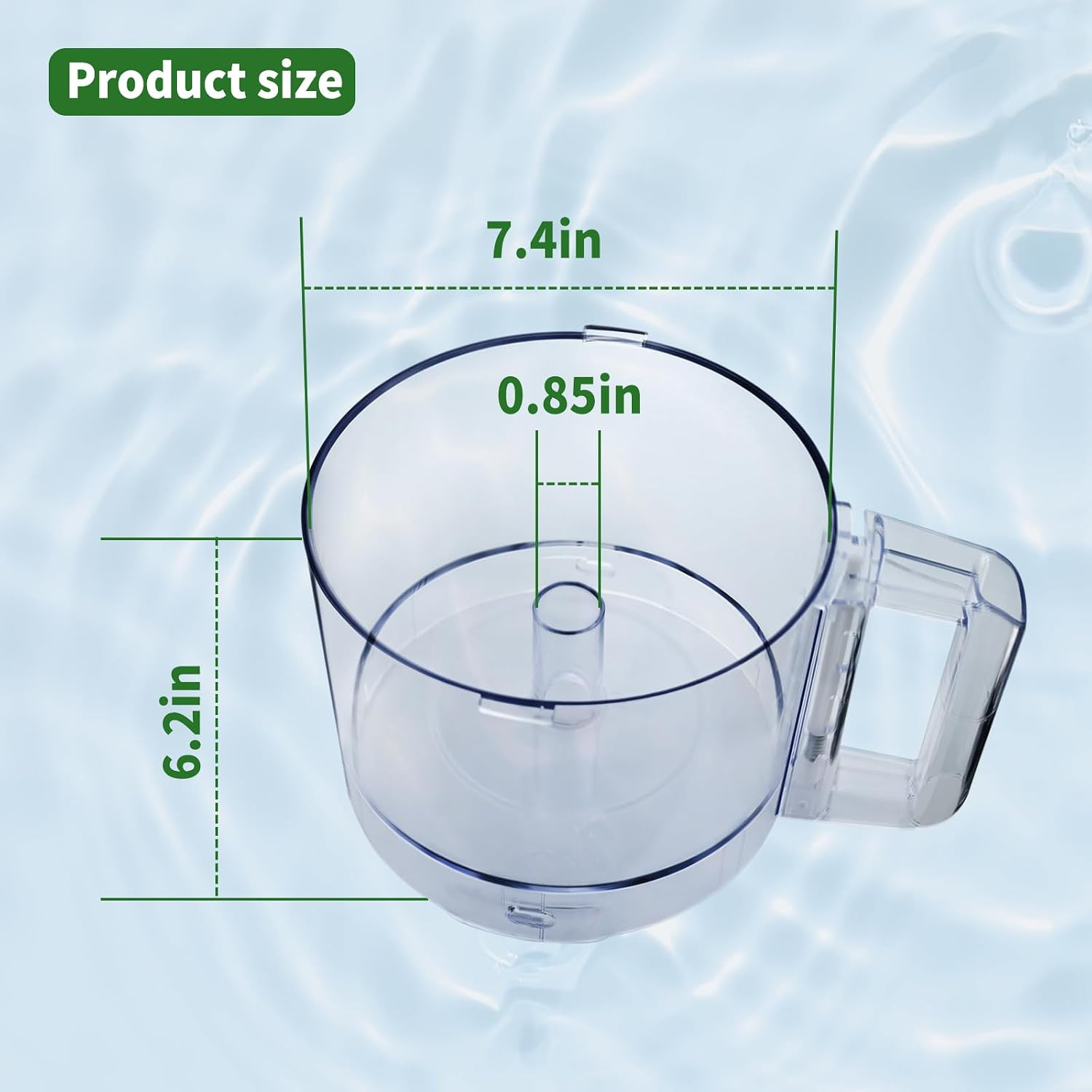 112203 Food Processor Bowl 3 Quart Compatible with Robot Coupe R2 Work Bowl | Fo