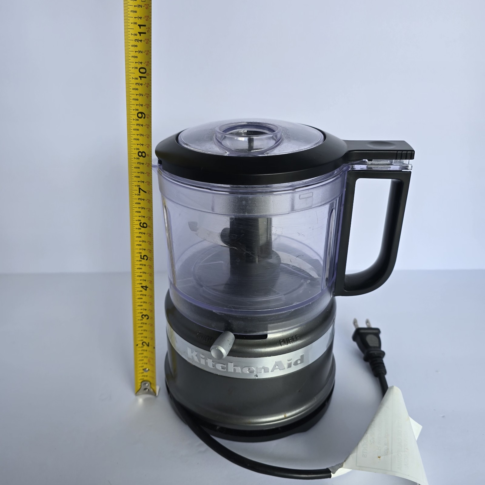 KitchenAid KFC3516 3.5 Cup Mini Food Processor Gray/Black Pulse 2-Speed