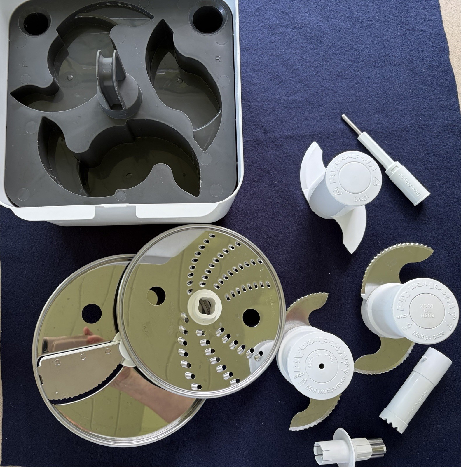 KitchenAid Blade & Disc Replacement Set Dough Multipurpose Slicer Grater Stems