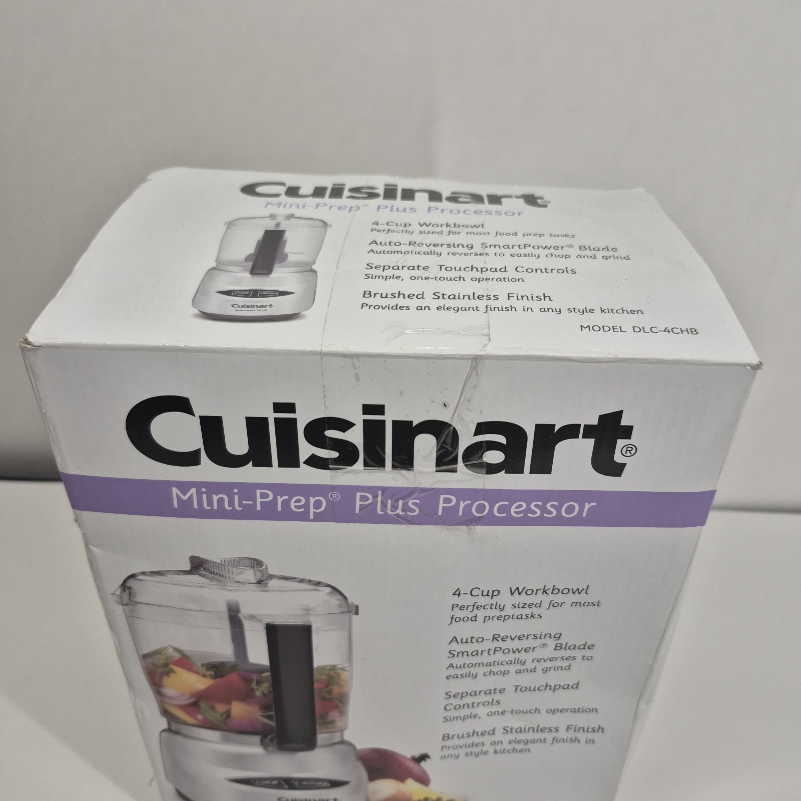 Cuisinart DLC-4CHB 1.70ft Mini-Prep Plus 4-Cup Food Processor – NEW