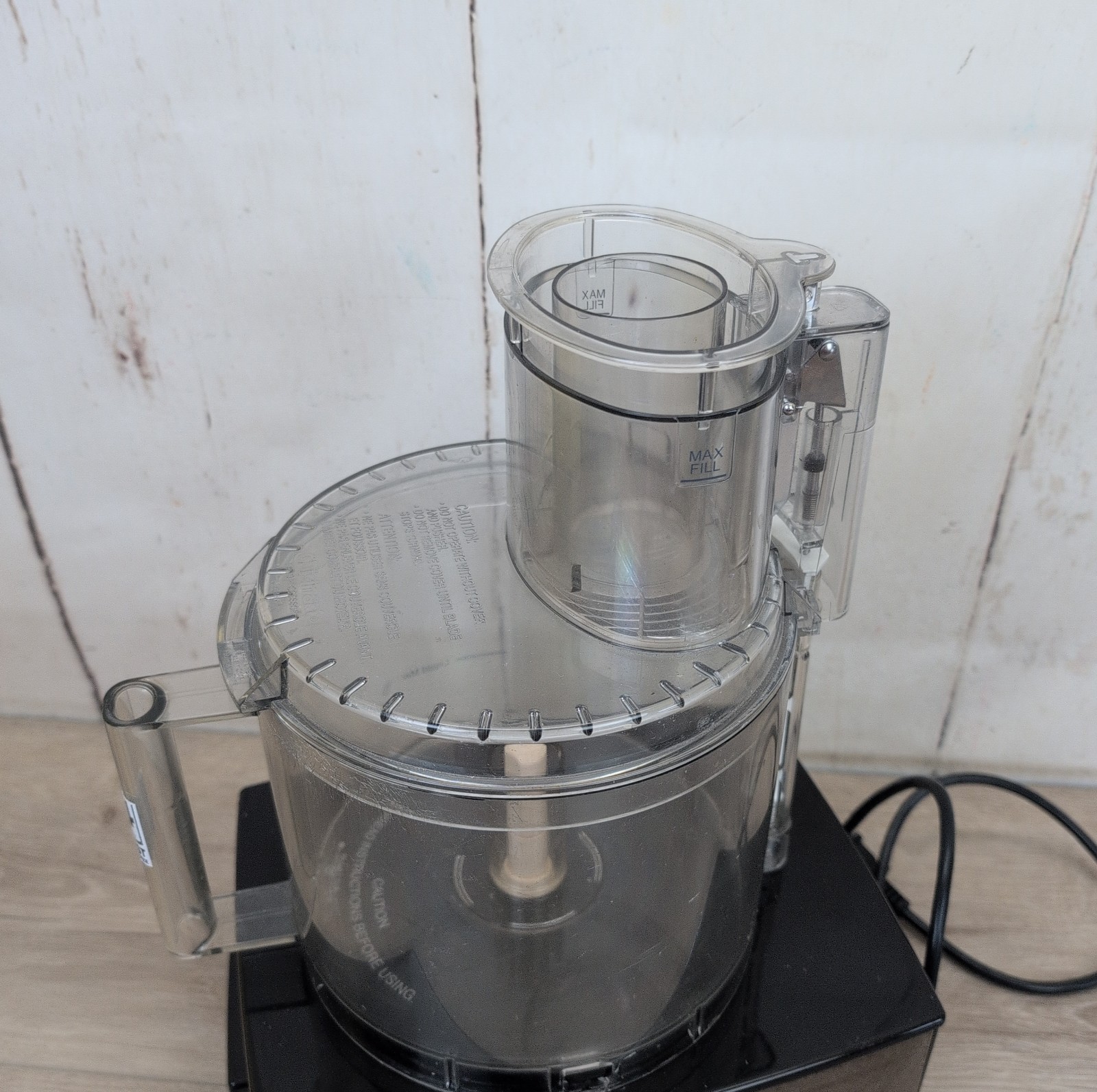 Cuisinart Custom 14 14-Cup Food Processor Black Chrome No Blades Tested