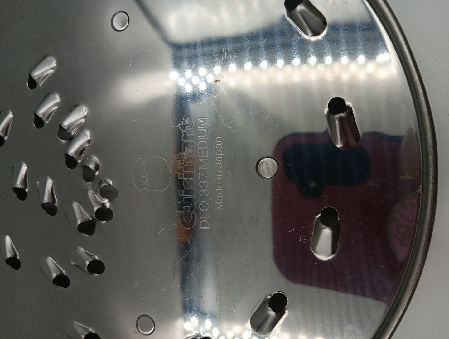 Two Cuisinart DLC-X Food Processor Disc Blade Discs # M (Dlc-337) and 6 (Dlc-346