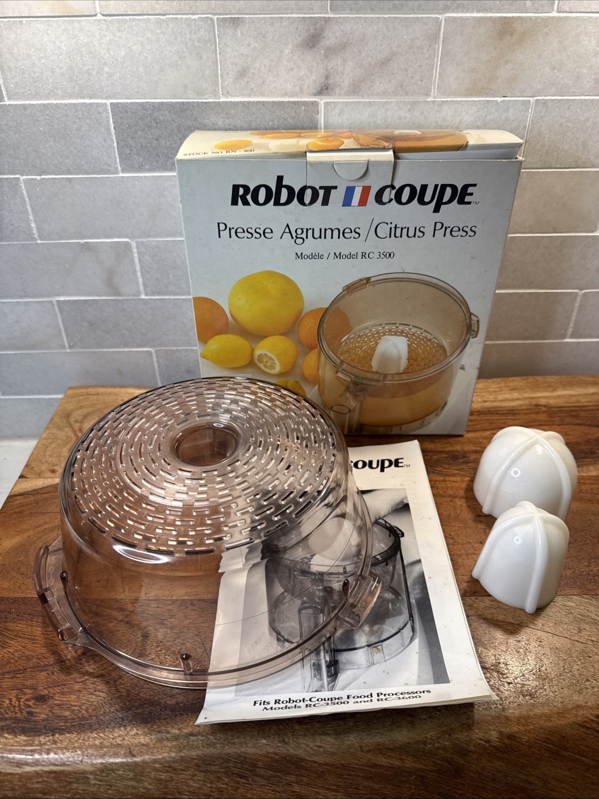 Robot Coupe RN-800 Citrus Press RC For 3500 Food Processor- read description